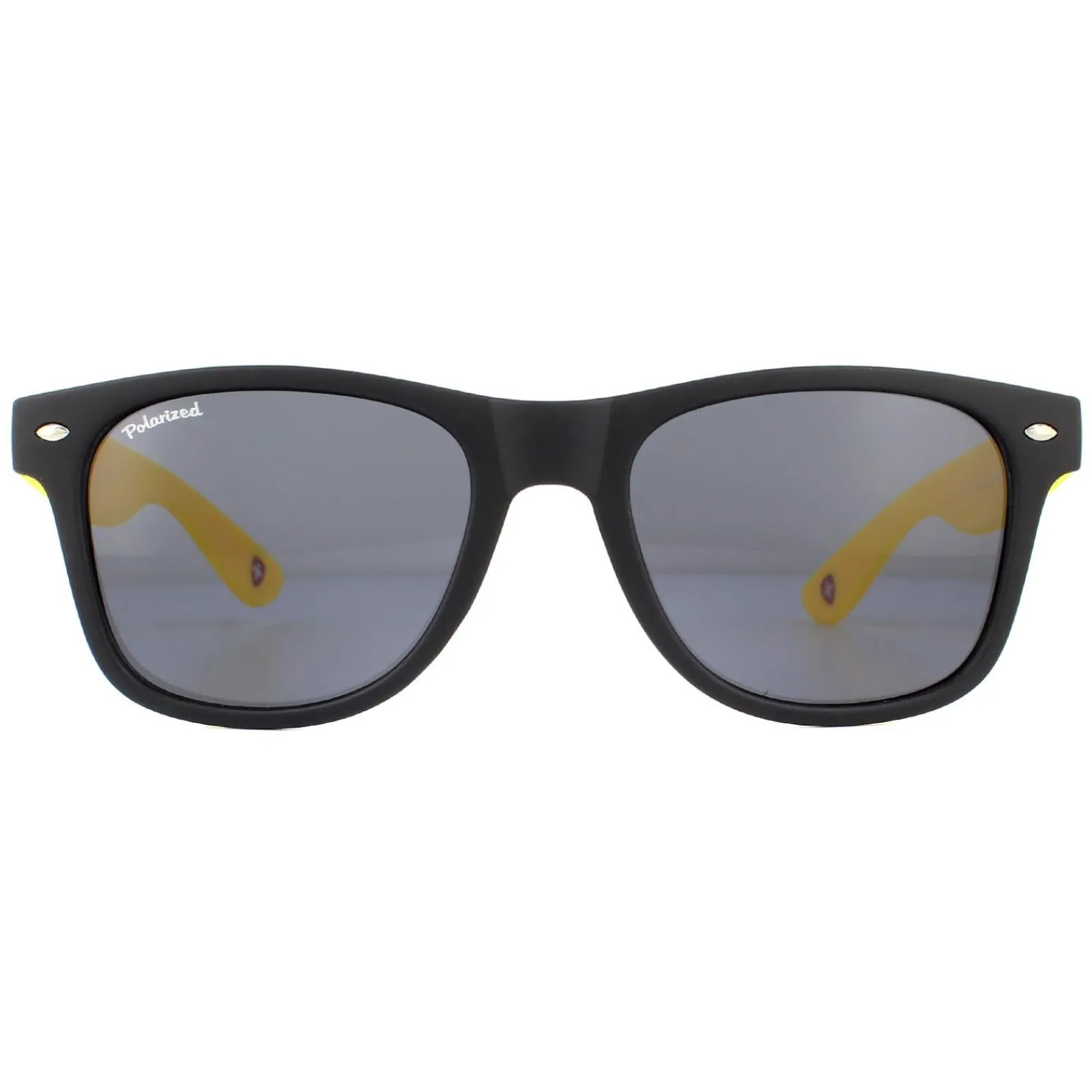 Montana Polarised|Rectangle^Sunglasses MP40 F Black with Yellow Rubbertouch Black Polarize