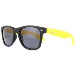Montana Polarised|Rectangle^Sunglasses MP40 F Black with Yellow Rubbertouch Black Polarize