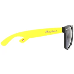 Montana Polarised|Rectangle^Sunglasses MP40 F Black with Yellow Rubbertouch Black Polarize
