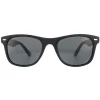 Montana Polarised|Rectangle^Sunglasses MP10 Matte Black Rubbertouch Black Smoke Polarized