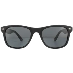 Montana Polarised|Rectangle^Sunglasses MP10 Matte Black Rubbertouch Black Smoke Polarized