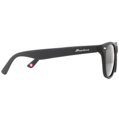 Montana Polarised|Rectangle^Sunglasses MP10 Matte Black Rubbertouch Black Smoke Polarized