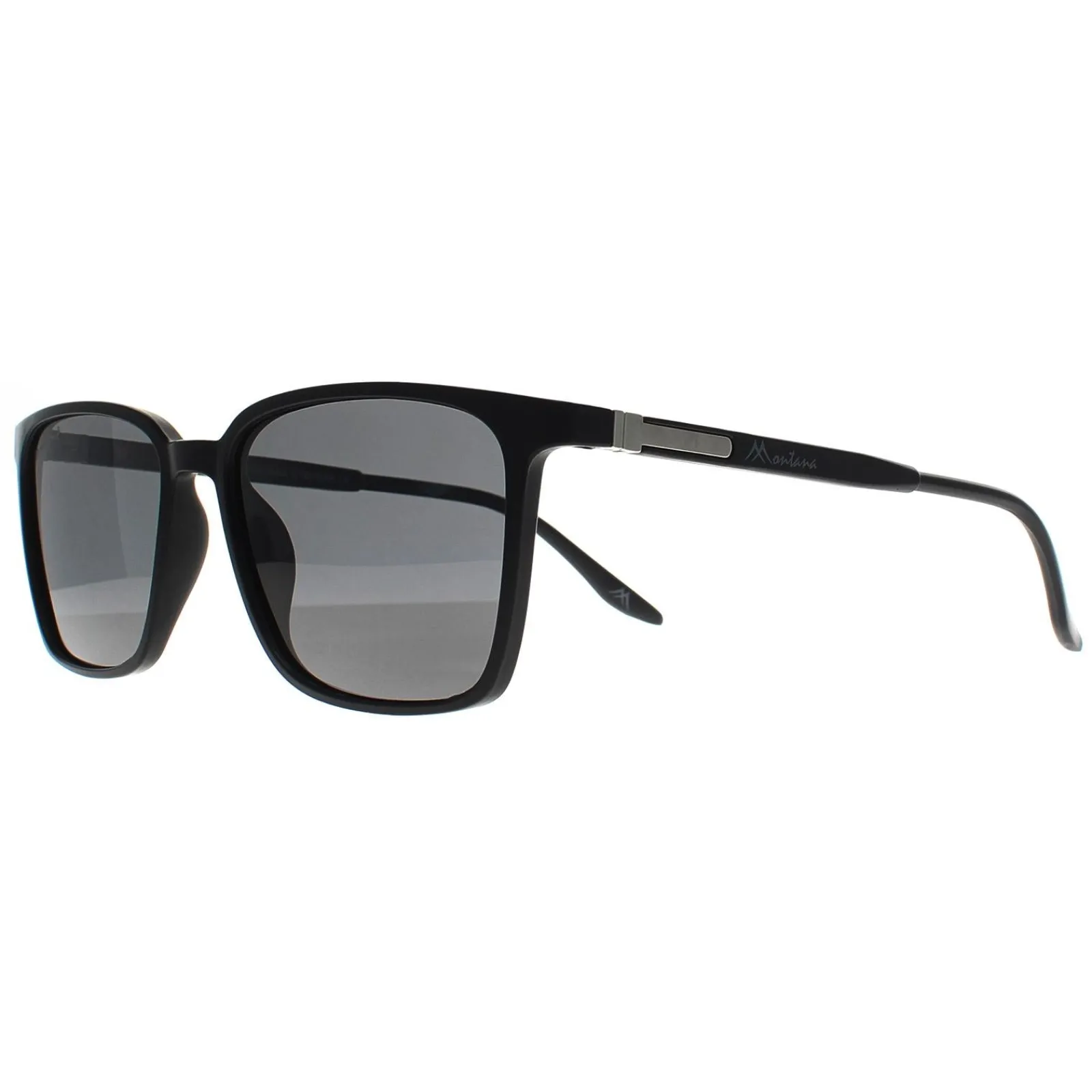 Montana Polarised^Sunglasses MP186 Matte Black Smoke Polarized