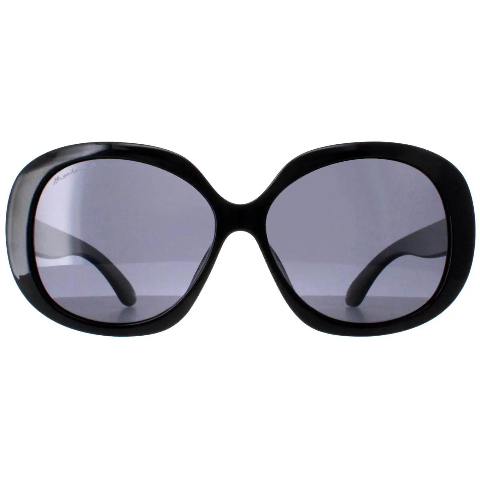 Montana Polarised^Sunglasses MP63 Shiny Black Smoke Polarized