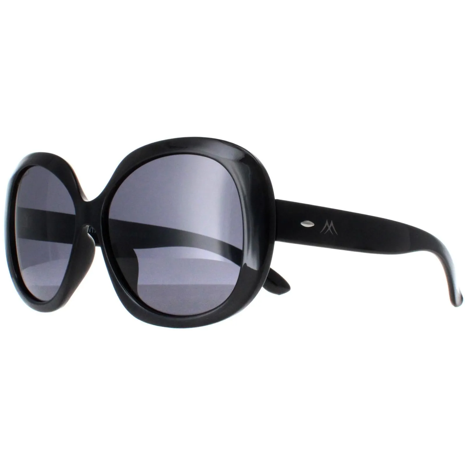 Montana Polarised^Sunglasses MP63 Shiny Black Smoke Polarized