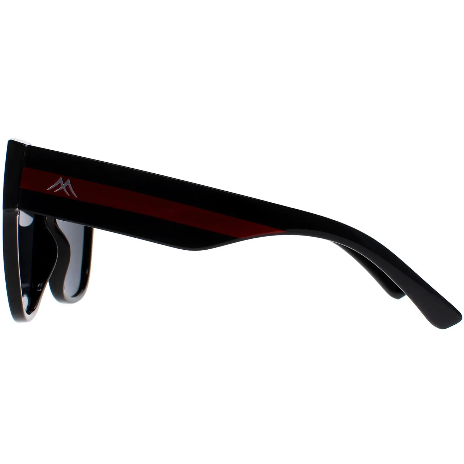 Montana Square^Sunglasses MP73 Shiny Black Red Grey Polarized