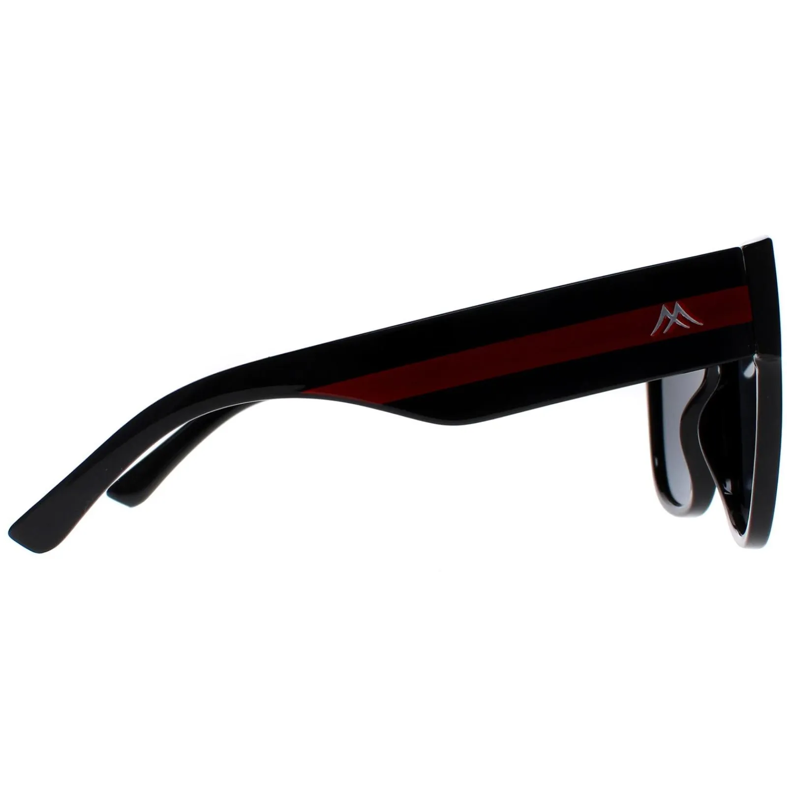 Montana Square^Sunglasses MP73 Shiny Black Red Grey Polarized