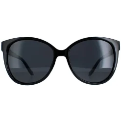 Montana Cat-Eye^Sunglasses MP74 Shiny Black Smoke Polarized