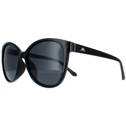 Montana Cat-Eye^Sunglasses MP74 Shiny Black Smoke Polarized