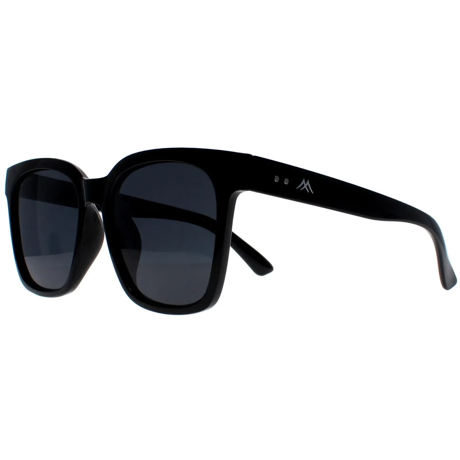Montana Square|Square^Sunglasses MP72 Shiny Black Grey Polarized