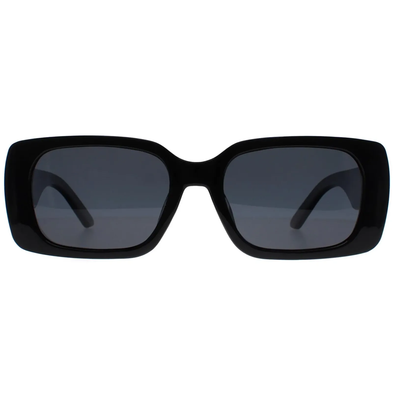 Montana Rectangle^Sunglasses MP76 Shiny Black Grey Polarized