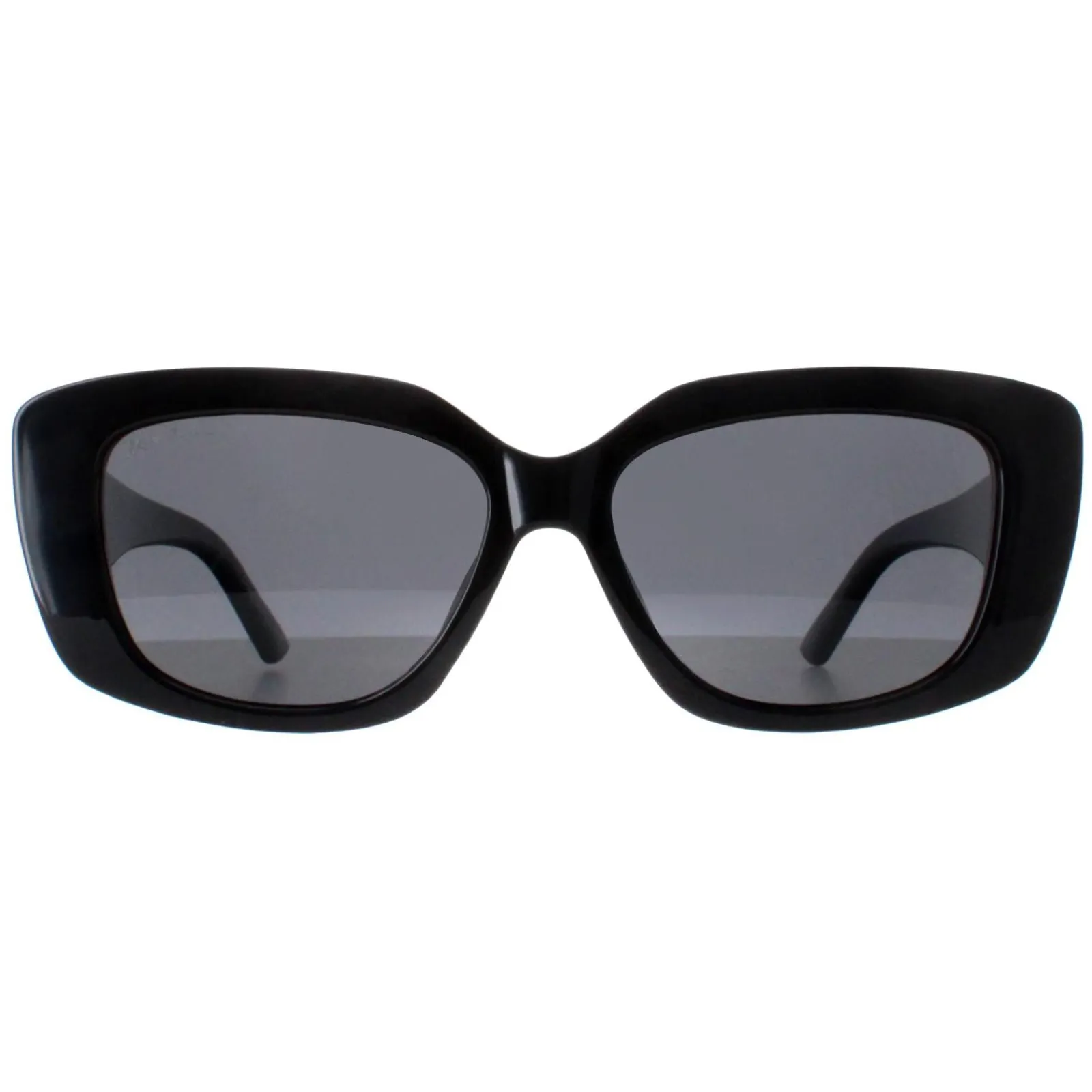Montana Polarised|Rectangle^Sunglasses MP56 Shiny Black Smoke Polarized