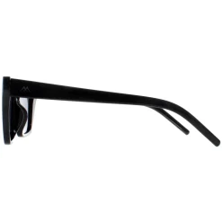 Montana Polarised|Cat-Eye^Sunglasses MP64 Shiny Black Smoke Polarized