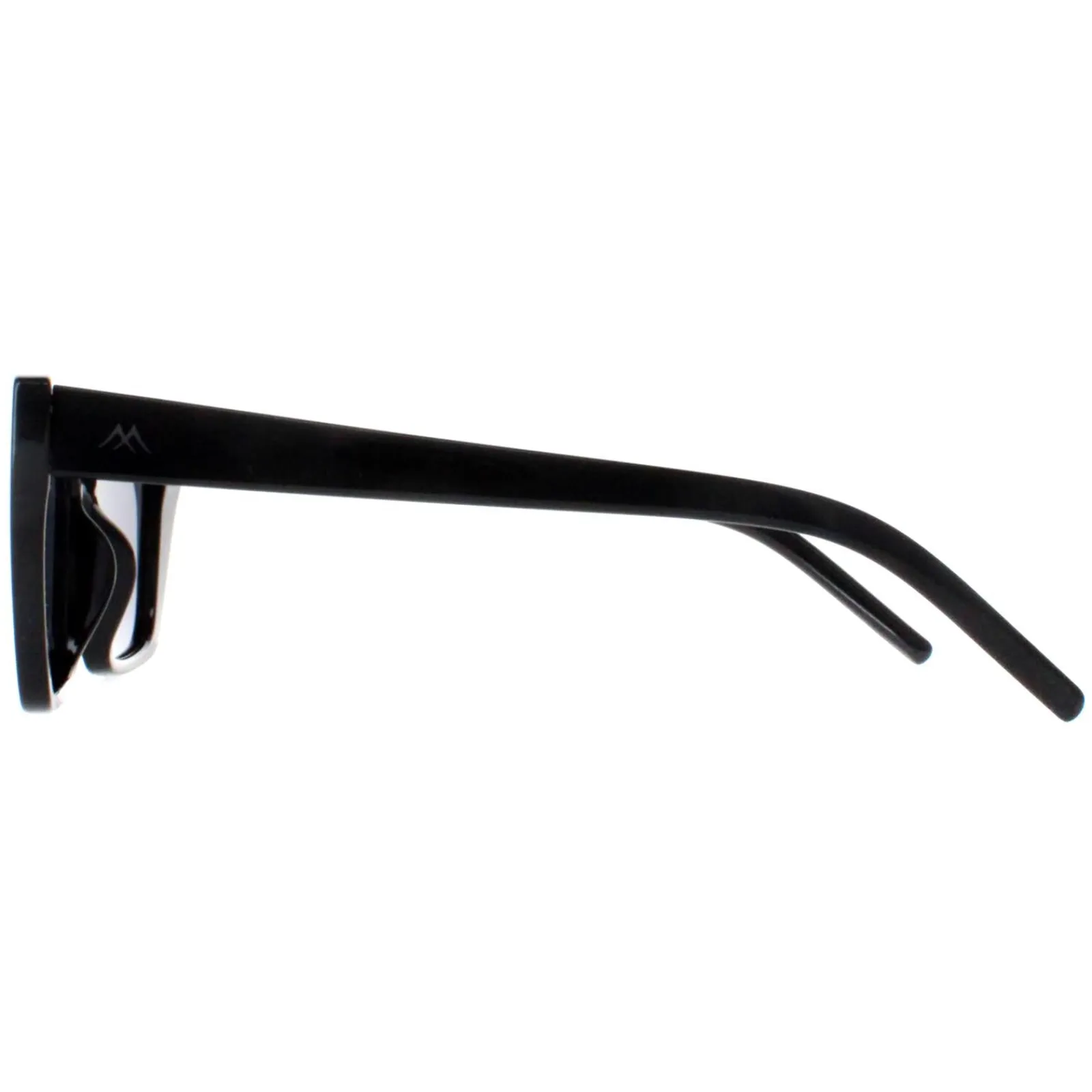 Montana Polarised|Cat-Eye^Sunglasses MP64 Shiny Black Smoke Polarized