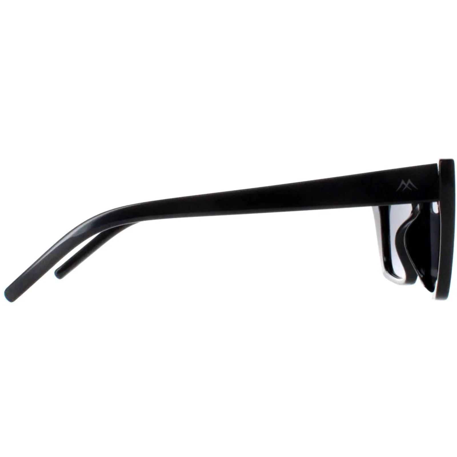 Montana Polarised|Cat-Eye^Sunglasses MP64 Shiny Black Smoke Polarized