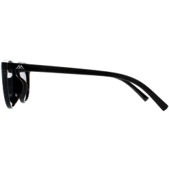 Montana Polarised|Round^Sunglasses MP75 Shiny Black Smoke Polarized