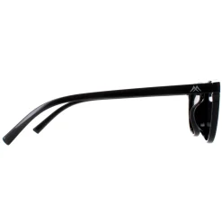 Montana Polarised|Round^Sunglasses MP75 Shiny Black Smoke Polarized