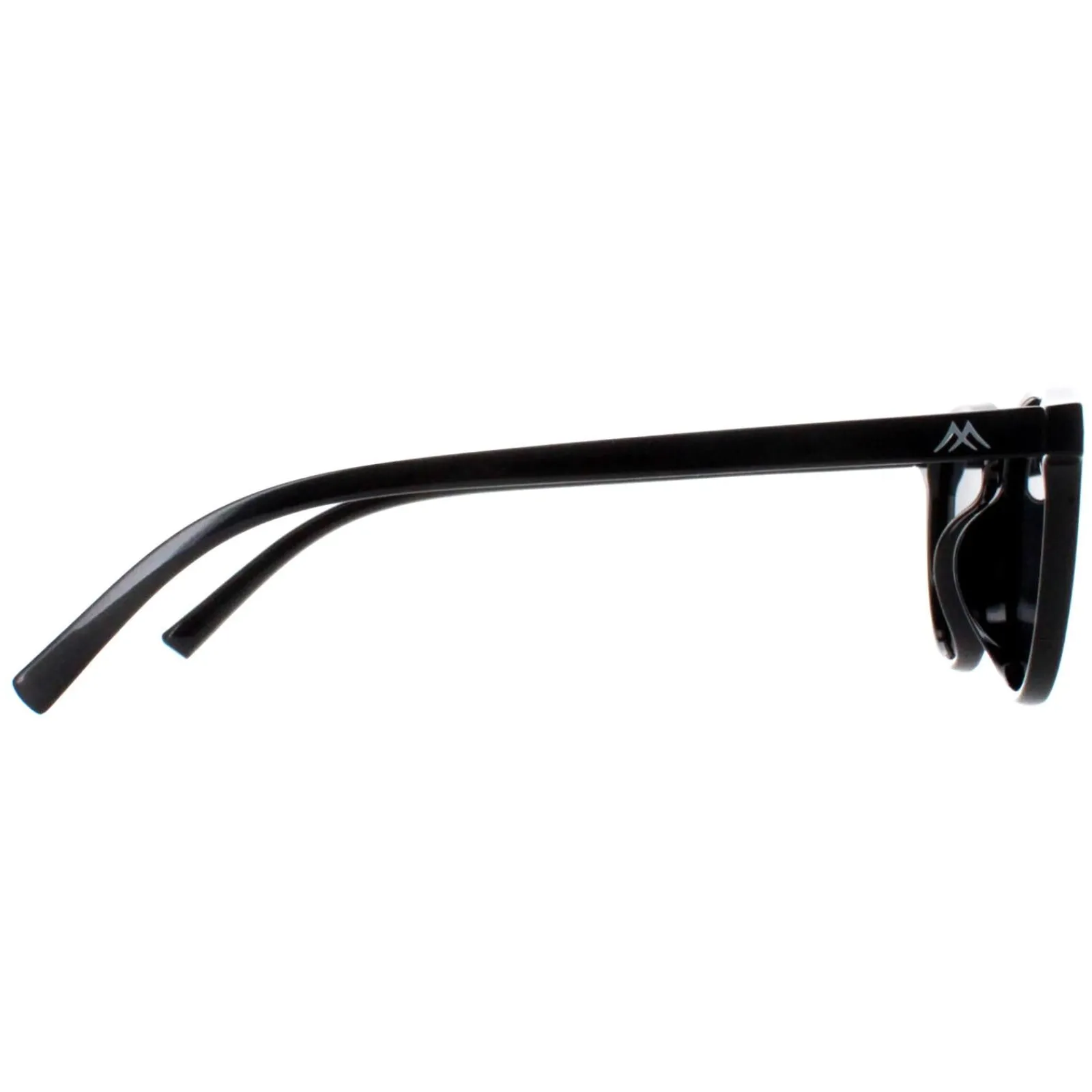 Montana Polarised|Round^Sunglasses MP75 Shiny Black Smoke Polarized