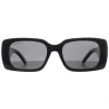 Montana Polarised|Rectangle^Sunglasses MP194 Shiny Black Smoke Polarized