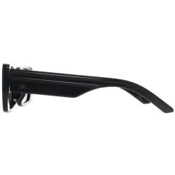 Montana Polarised|Rectangle^Sunglasses MP194 Shiny Black Smoke Polarized