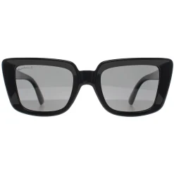 Montana Polarised|Rectangle^Sunglasses MP193 Shiny Black Smoke Polarized