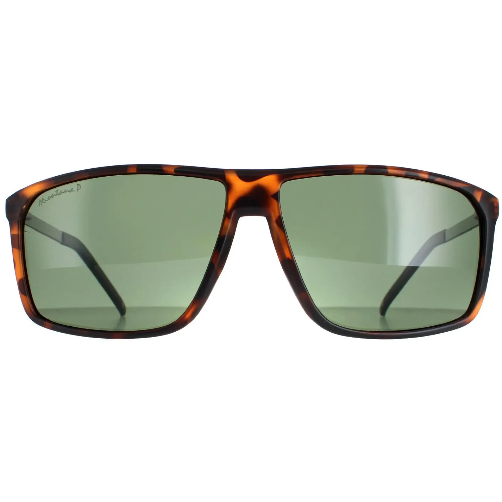 Montana Square|Square^Sunglasses MP9A Matte Tortoise G15 Green Polarized