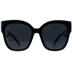 Montana Square^Sunglasses MP73A Shiny Black Smoke Polarized