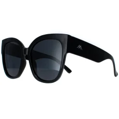 Montana Square^Sunglasses MP73A Shiny Black Smoke Polarized