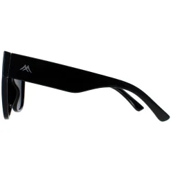 Montana Square^Sunglasses MP73A Shiny Black Smoke Polarized