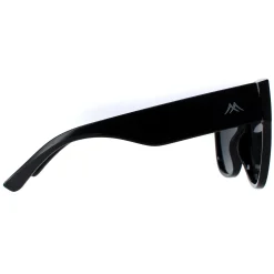 Montana Square^Sunglasses MP73A Shiny Black Smoke Polarized