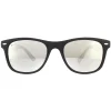 Montana Rectangle|Rectangle^Sunglasses MS10 E Matte Black Rubbertouch Revo Silver Mirror