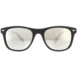 Montana Rectangle|Rectangle^Sunglasses MS10 E Matte Black Rubbertouch Revo Silver Mirror
