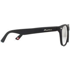Montana Rectangle|Rectangle^Sunglasses MS10 E Matte Black Rubbertouch Revo Silver Mirror