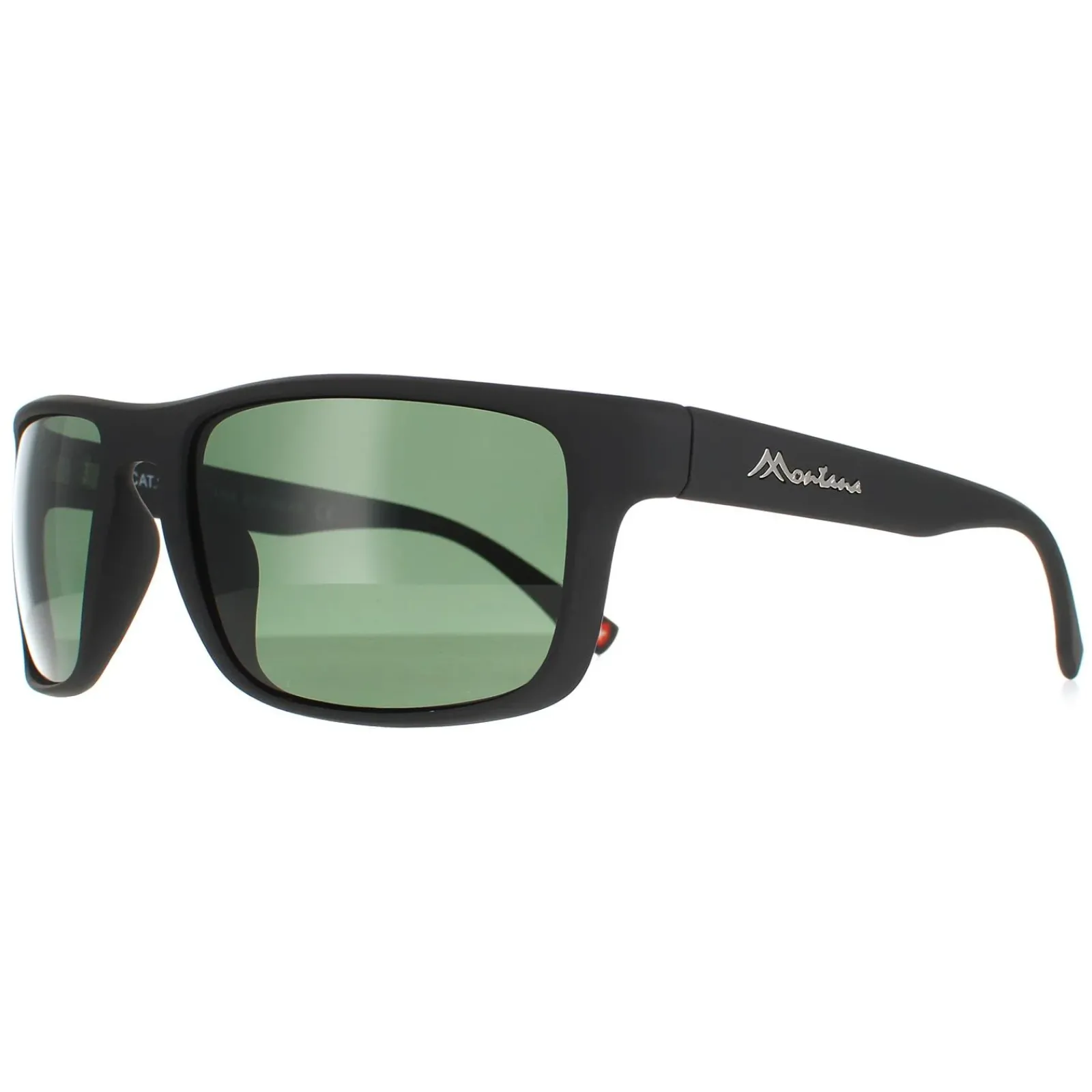 Montana Polarised^Sunglasses SP314 A Matte Black Green Polarized