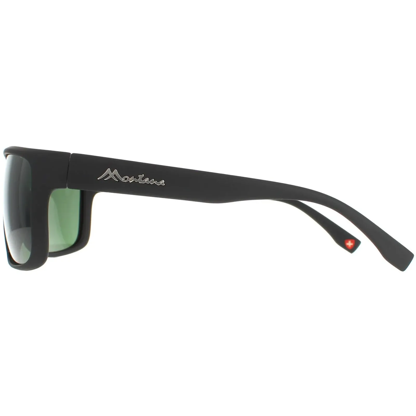 Montana Polarised^Sunglasses SP314 A Matte Black Green Polarized