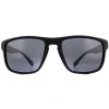 Montana Polarised|Wrap^Sunglasses SP314 Black Rubber Smoke Polarized
