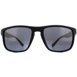 Montana Polarised|Wrap^Sunglasses SP314 Black Rubber Smoke Polarized