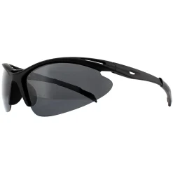 Montana Polarised|Wrap^Sunglasses SP301 Black Rubber Smoke Polarized