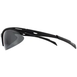 Montana Polarised|Wrap^Sunglasses SP301 Black Rubber Smoke Polarized