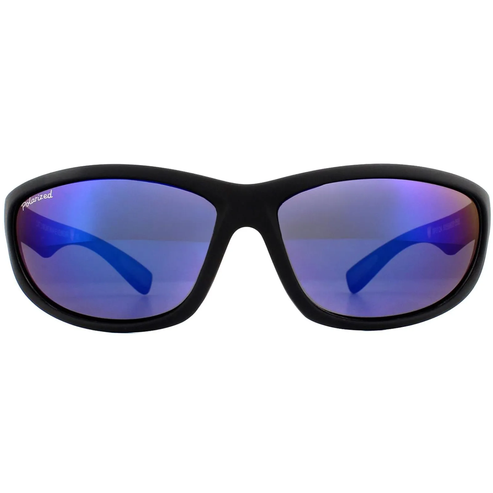 Montana Polarised^Sunglasses SP312A Black Blue Rubber Revo Blue Polarized