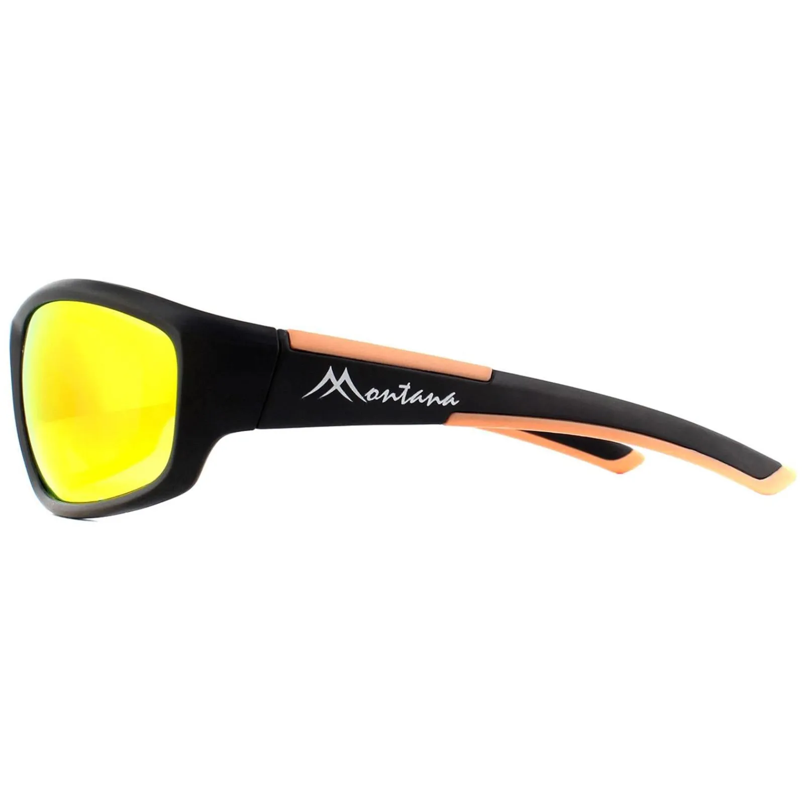 Montana Polarised|Wrap^Sunglasses SP311A Black Rubber Smoke Polarized