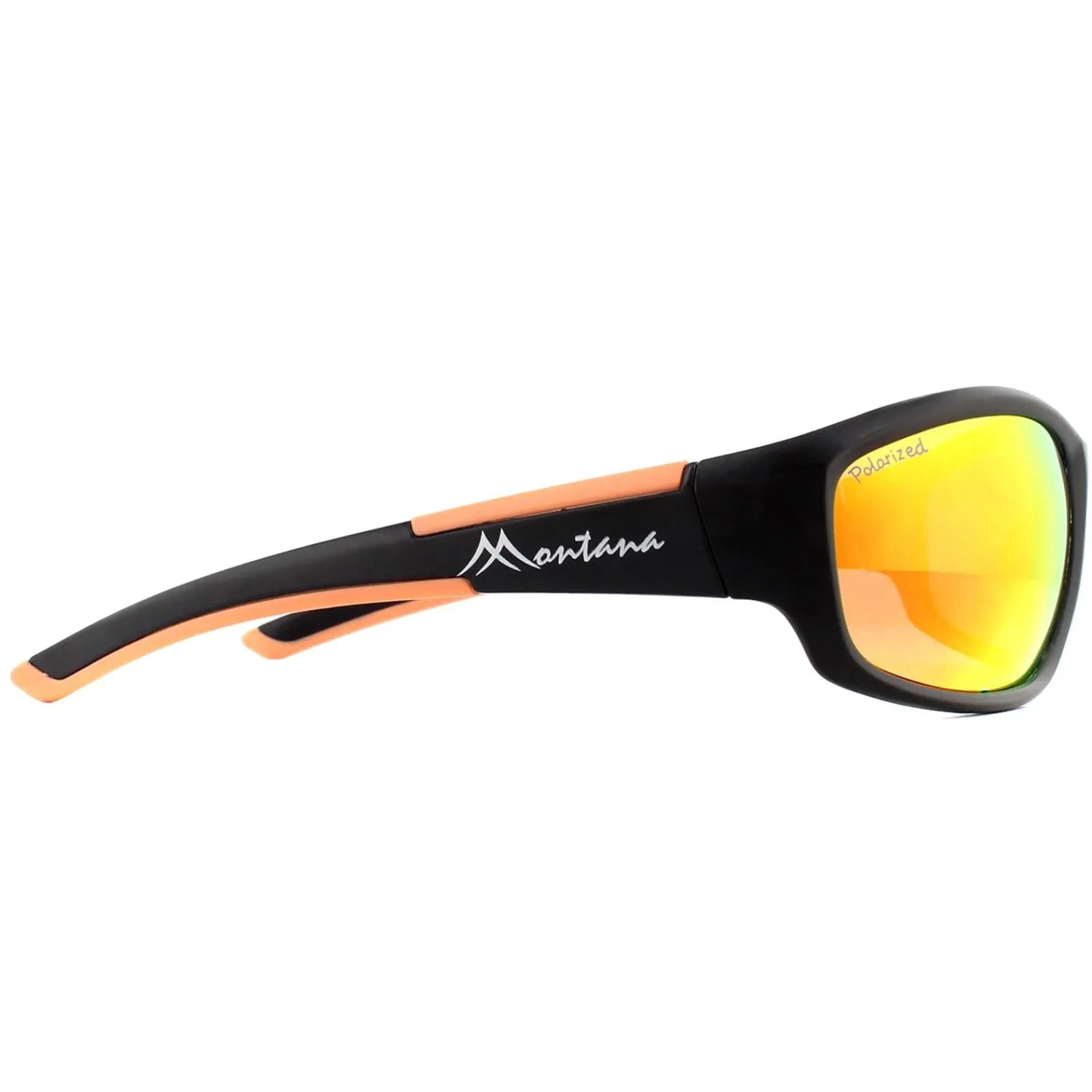 Montana Polarised|Wrap^Sunglasses SP311A Black Rubber Smoke Polarized