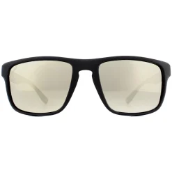 Montana Polarised|Wrap^Sunglasses SP314B Black Rubber Revo Silver Mirror Polarized