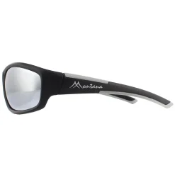 Montana Polarised^Sunglasses SP311C Black Rubber Revo Silver Mirror Polarized