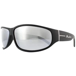 Montana Polarised|Wrap^Sunglasses SP308C Black Rubber Revo Silver Mirror Polarized