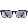 Montana Rectangle|Rectangle^Sunreaders MR73S Black Grey Readers +1.00