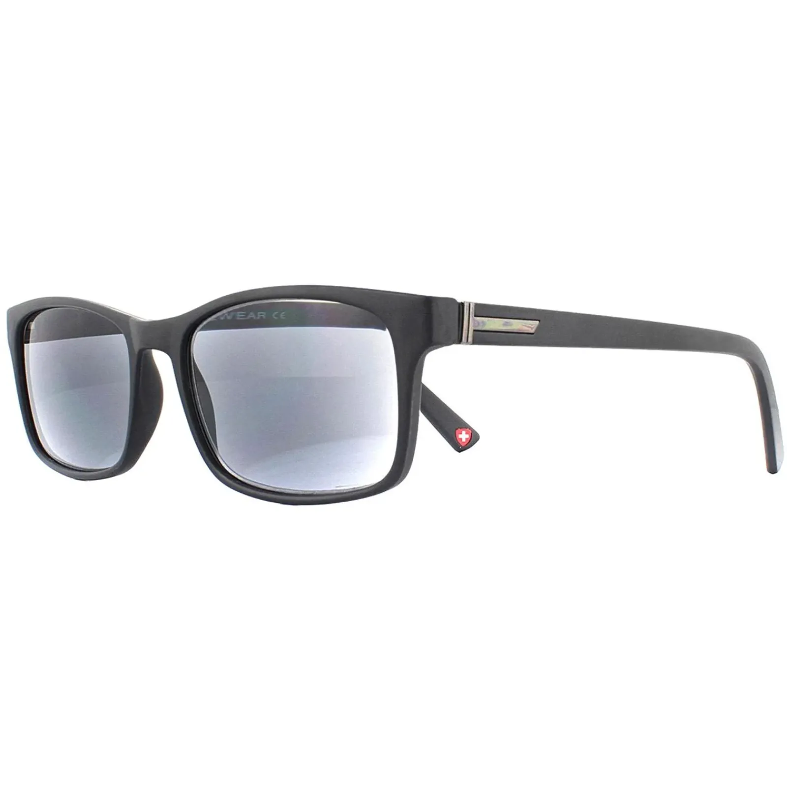 Montana Rectangle|Rectangle^Sunreaders MR73S Black Grey Readers +3.00