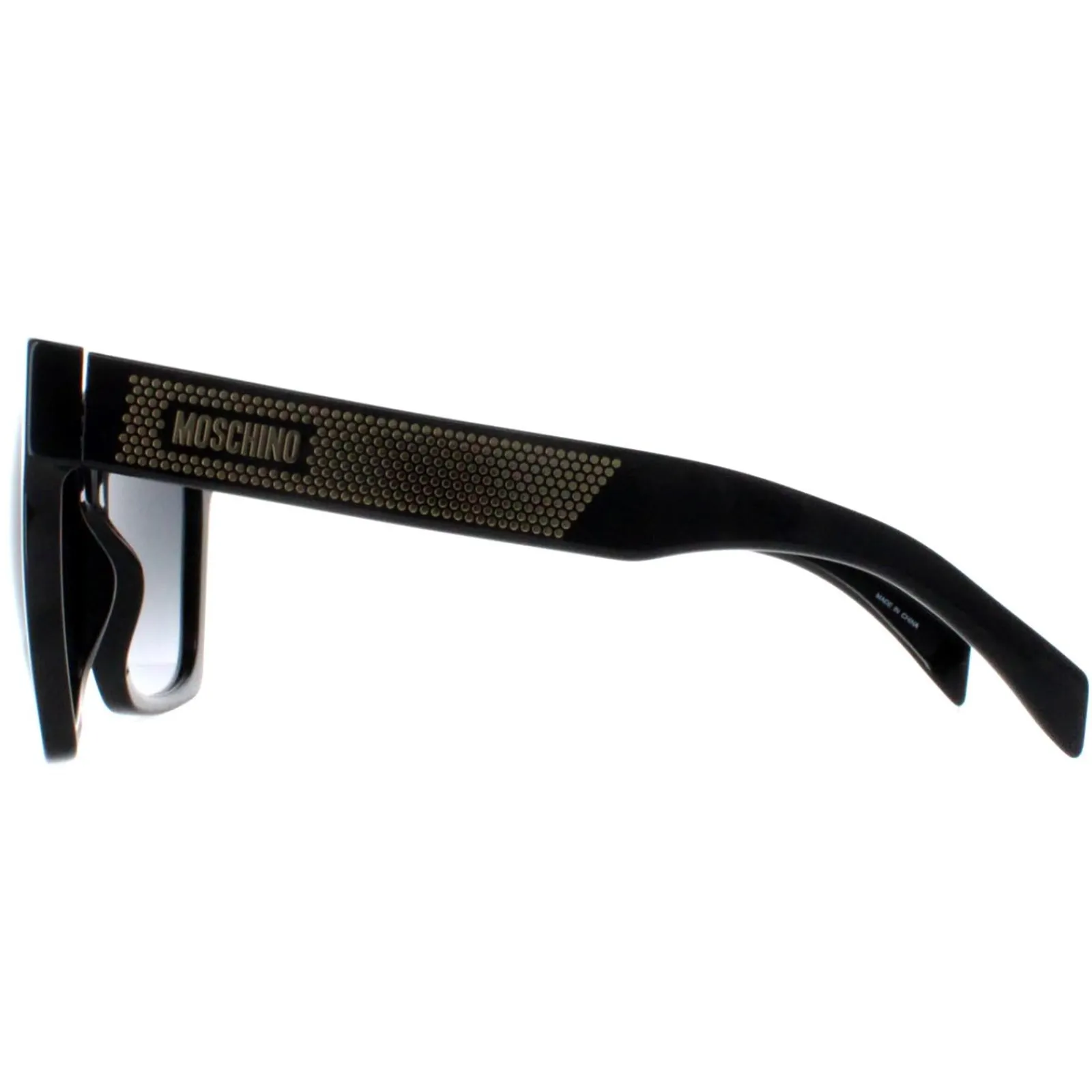 Moschino Square^Sunglasses MOS015/S 807 9O Black Dark Grey