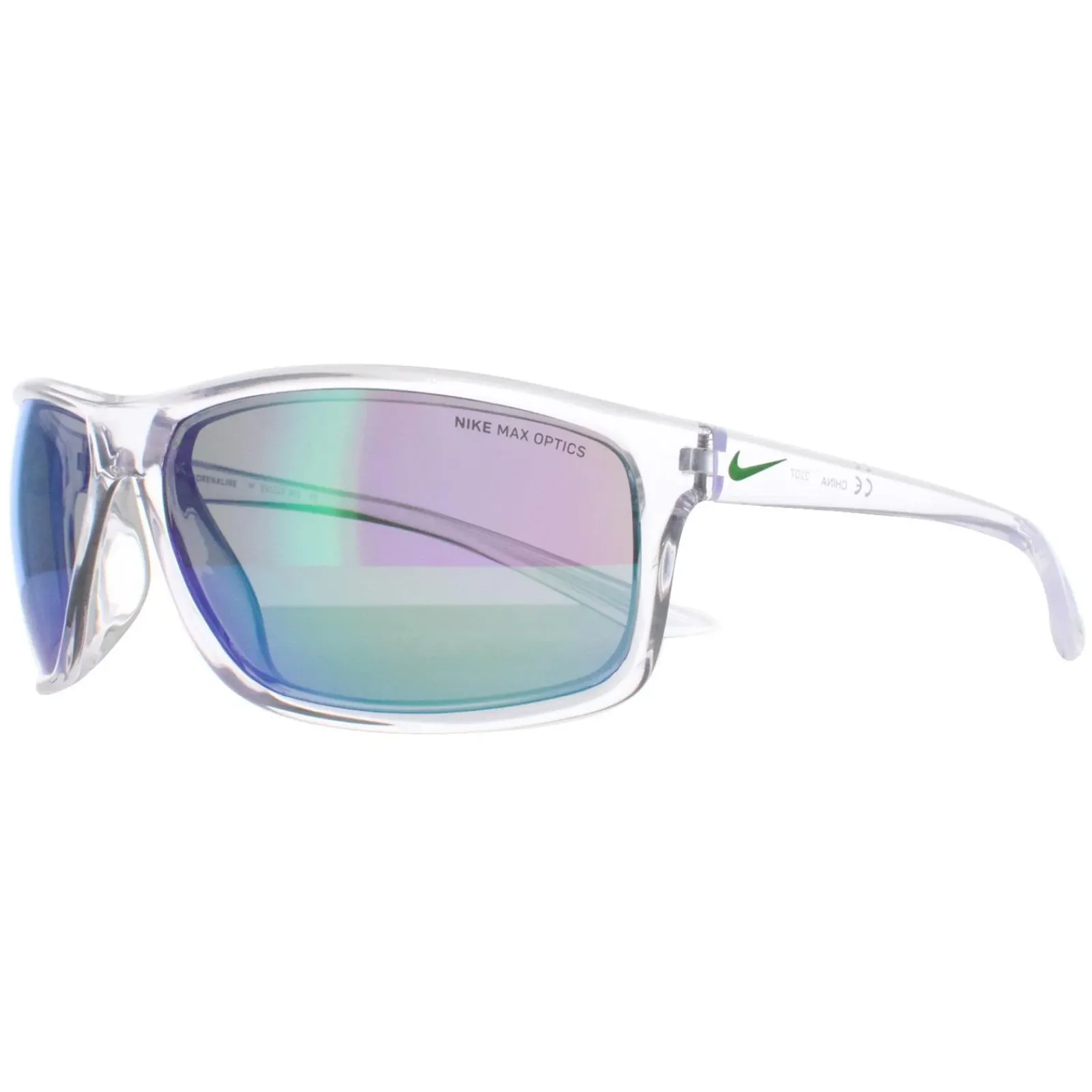 Nike Sport^Sunglasses Adrenaline M EV1113 901 Clear Grey Grey Green