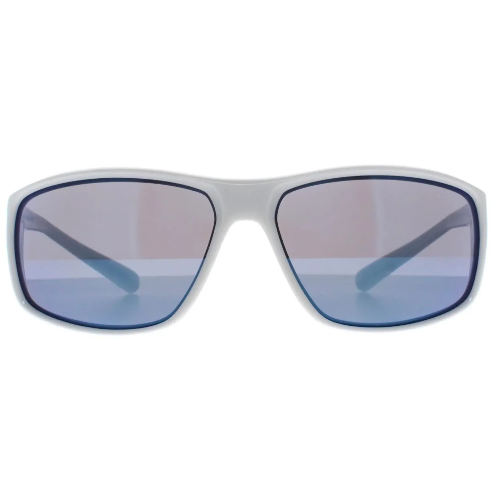 Nike Sport^Sunglasses Adrenaline MI EV1134 144 White Blue Mirrored